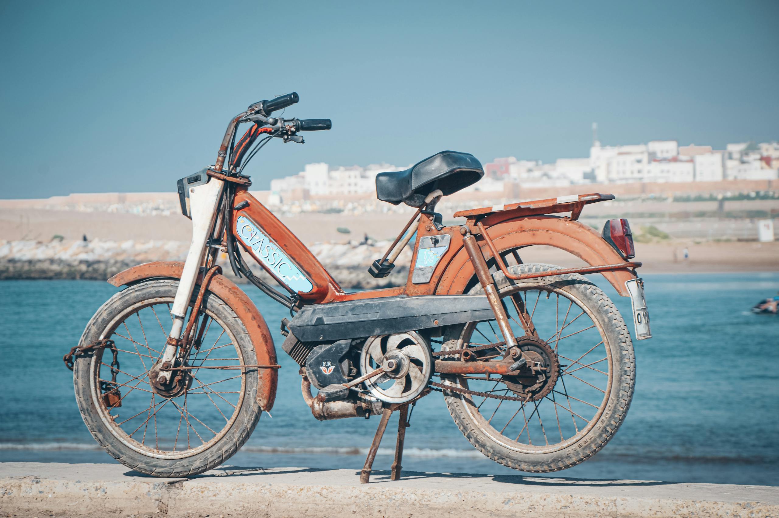 Äldre moped.